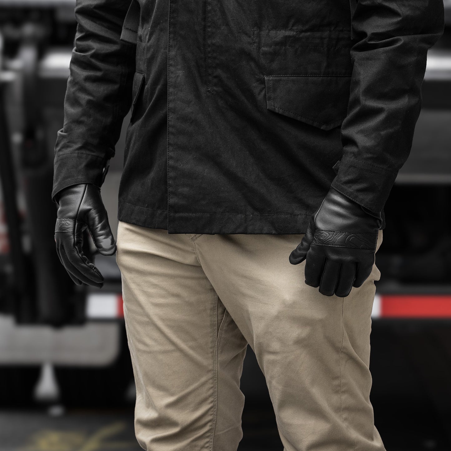 Cortex Topo Edition Gloves - TAD Collab', Black