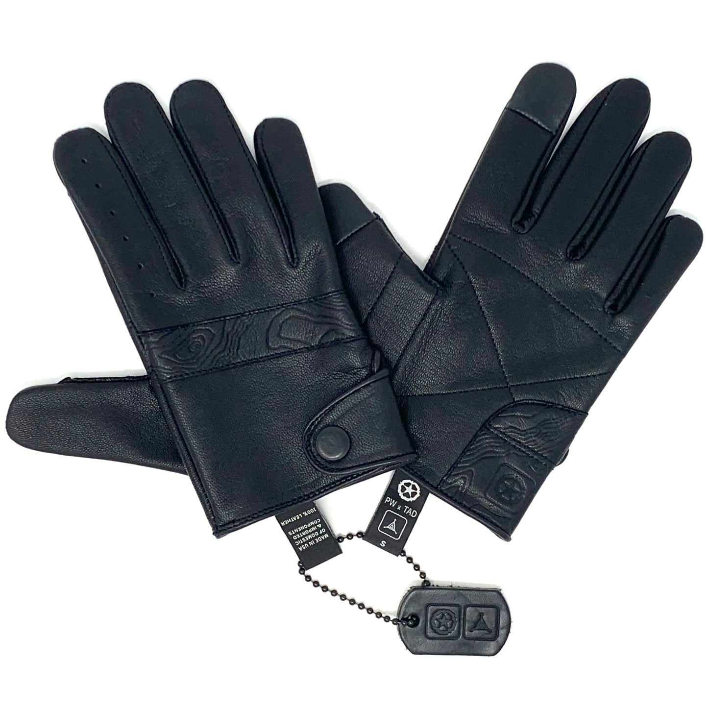 Cortex Topo Edition Gloves - TAD Collab', Black