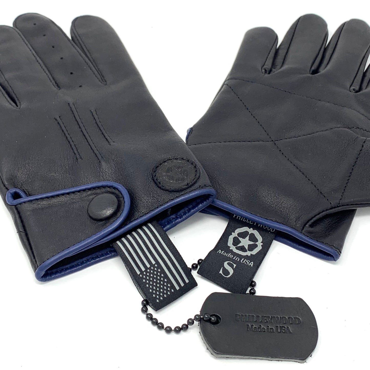 Bertie Gloves - Black / Blue