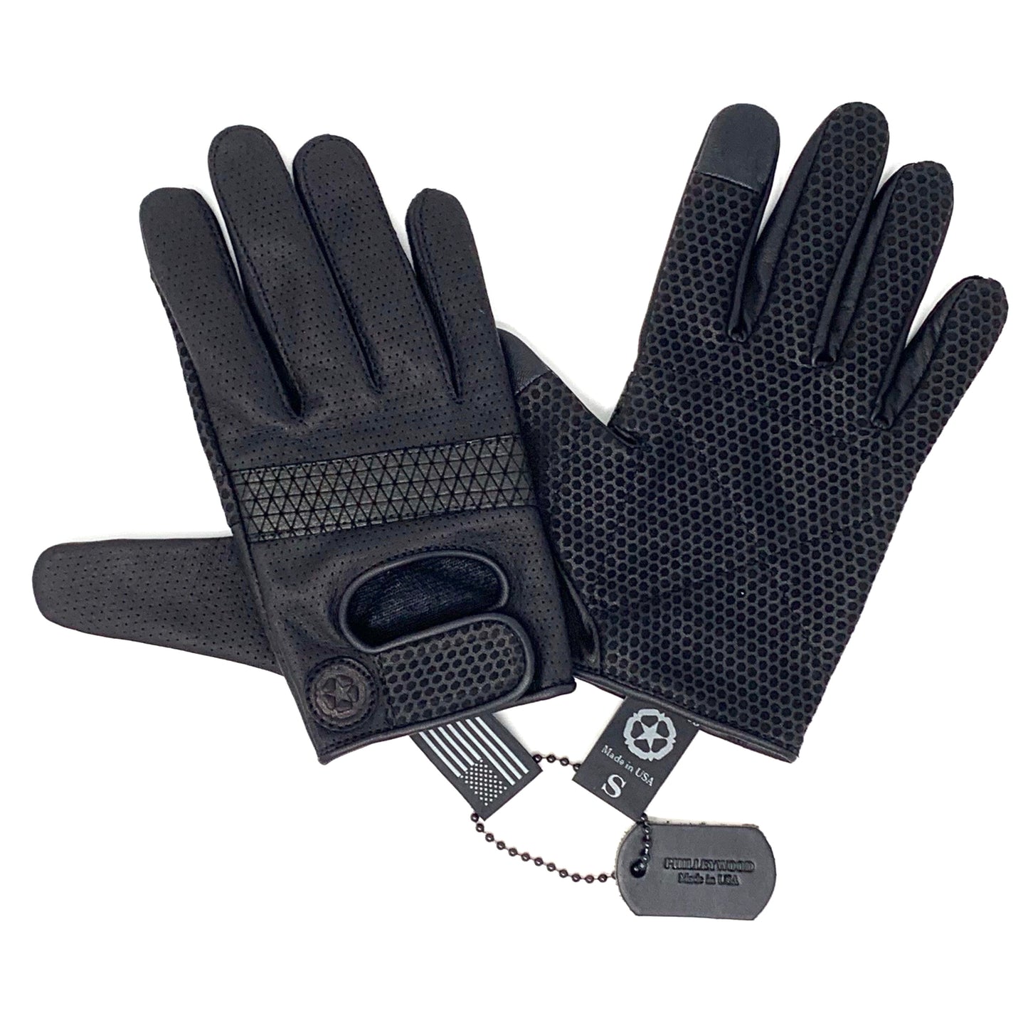 Victor Gloves, Textured Black