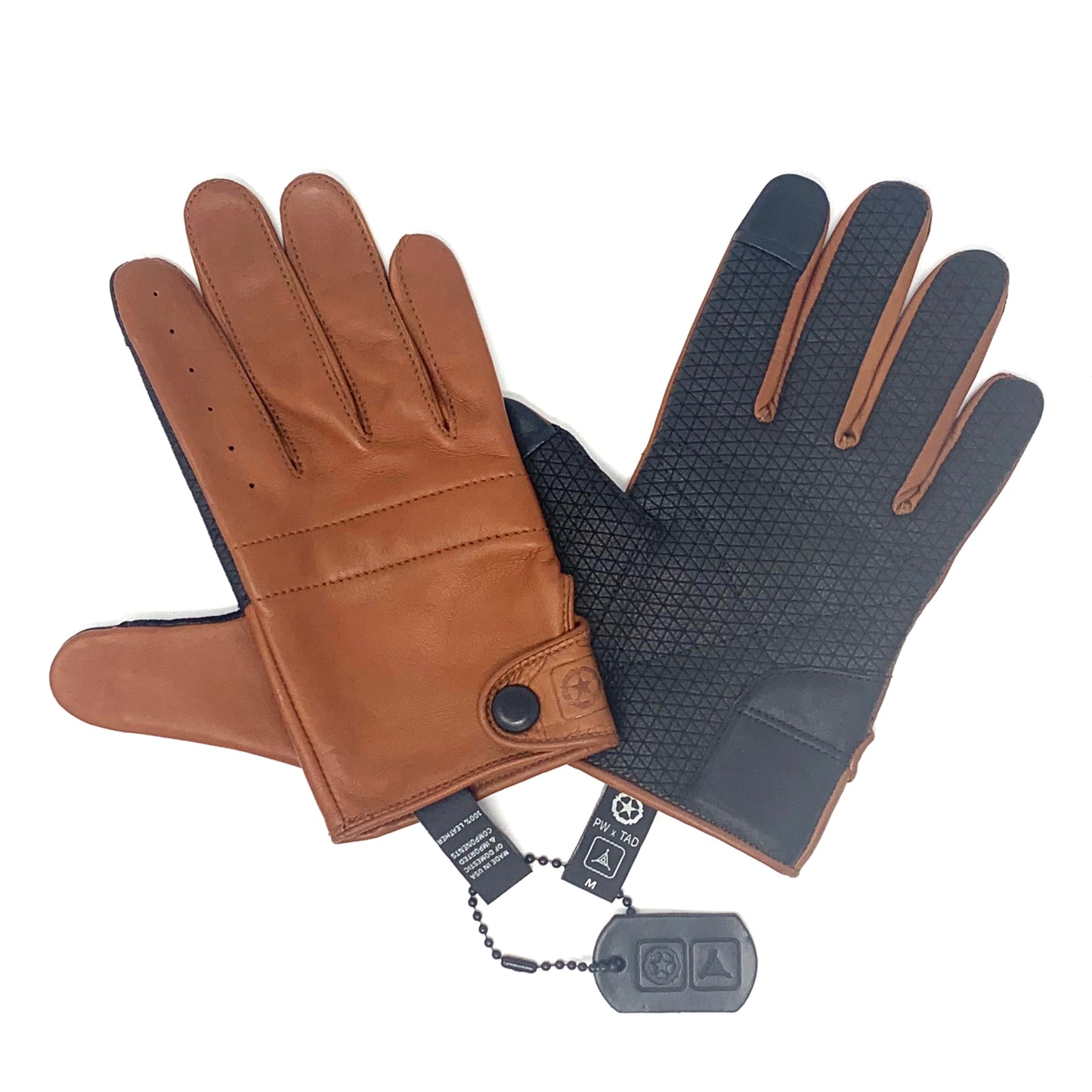 Cortex Gloves - TAD Collab', Cognac / Black