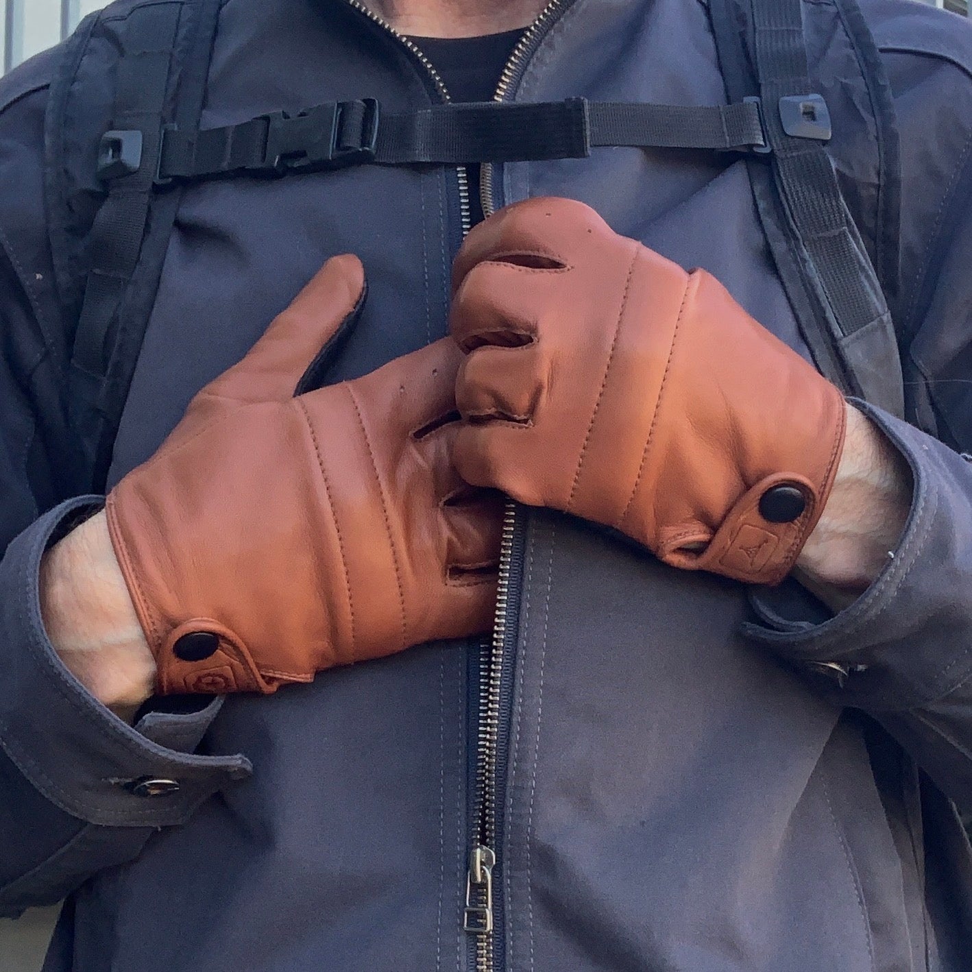 Cortex Gloves - TAD Collab', Cognac / Black