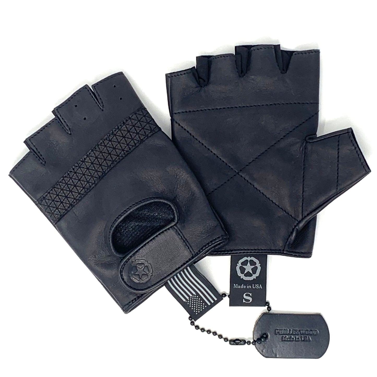 Harry Leather Gloves, Black