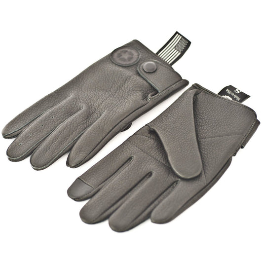 William Leather Gloves, Black