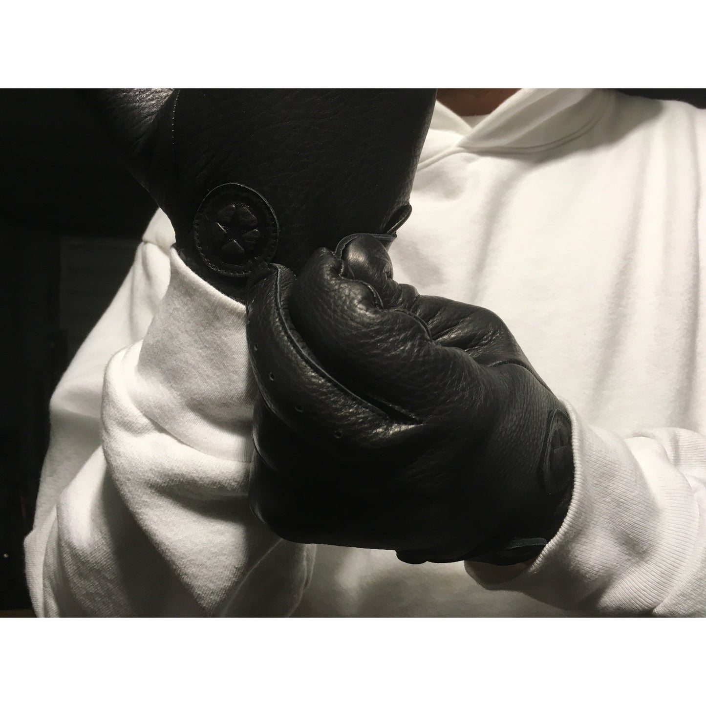 William Leather Gloves, Black