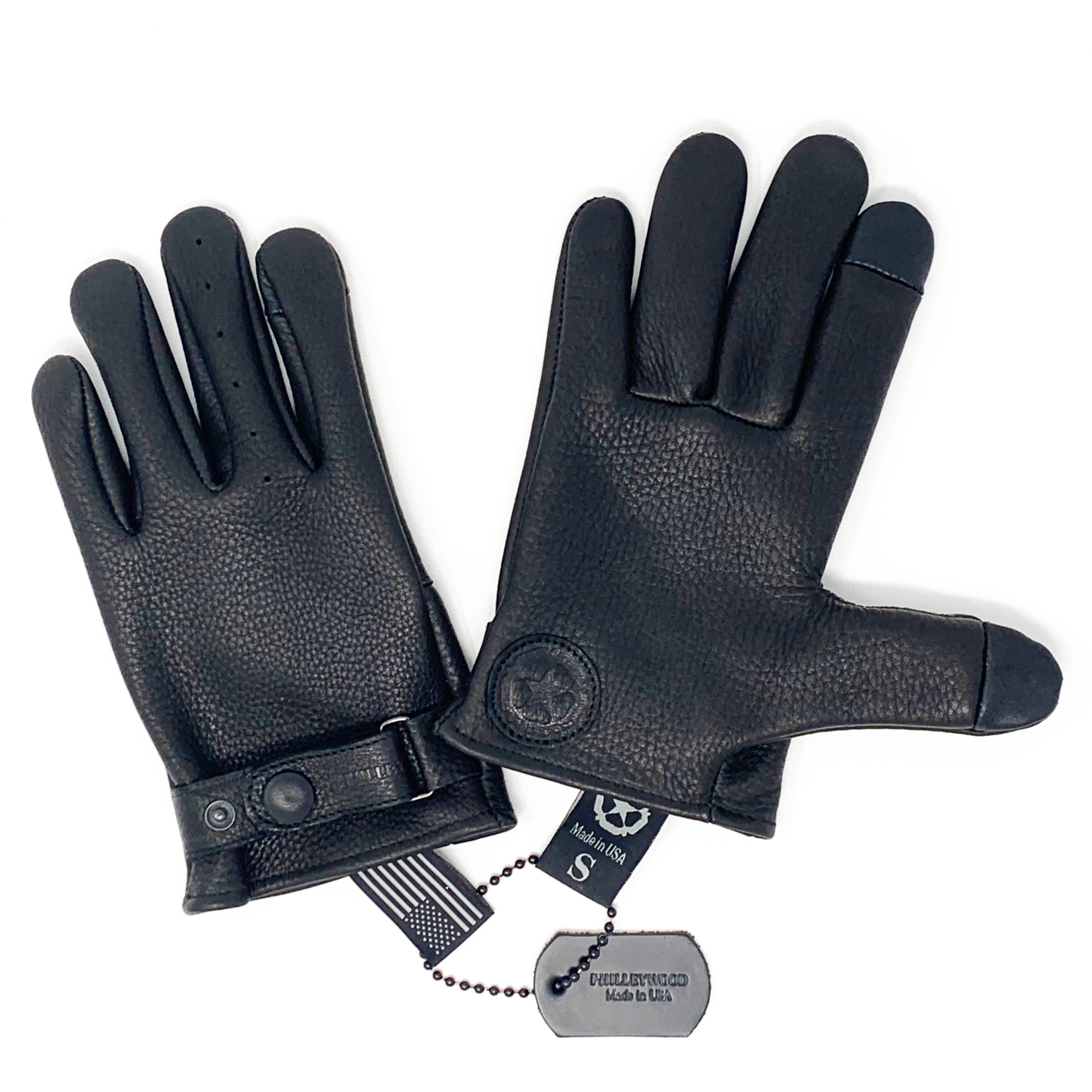 Morris Leather Gloves, Black